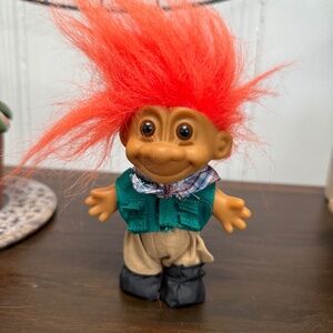 Vintage Russ Berrie Fisherman Troll